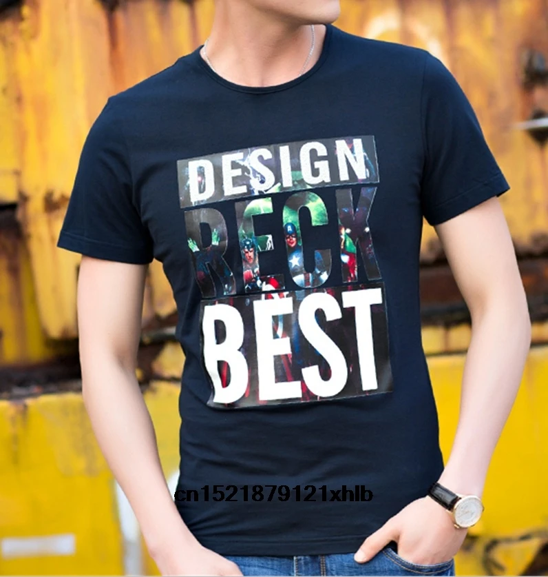 Мужская летняя футболка с круглым вырезом и короткими рукавами Корейская