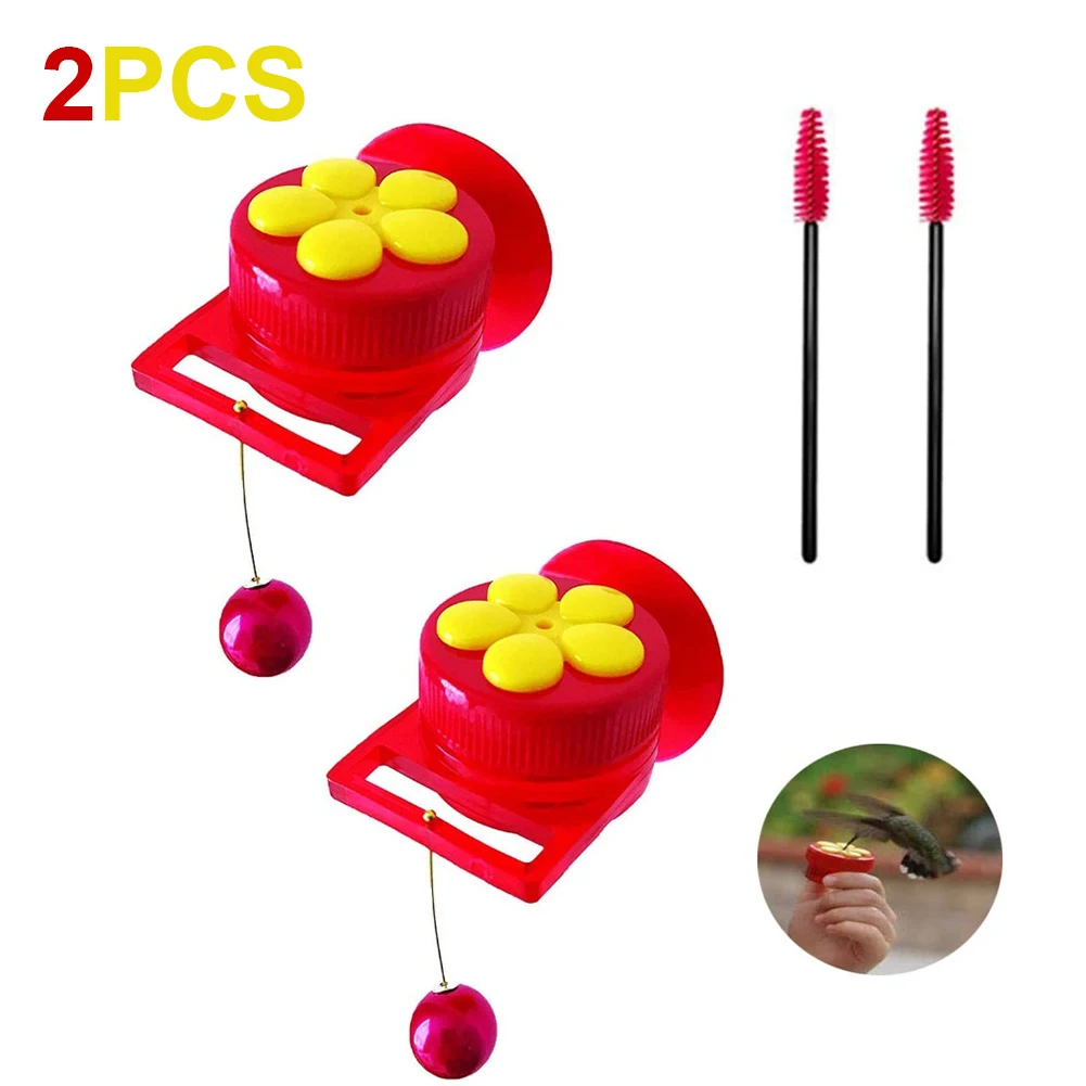 

Handheld Hummingbird Feeders with Suction Cup, Multifunctional Mini Feeder Creative Straws for Pets