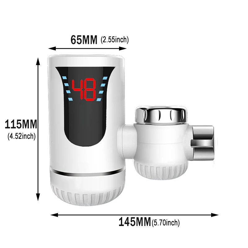 

3000W Instant Tankless Electric Hot Water Heater Faucet Kitchen Instant Heating Tap Water Heater Dual Use Cold Heating Faucet