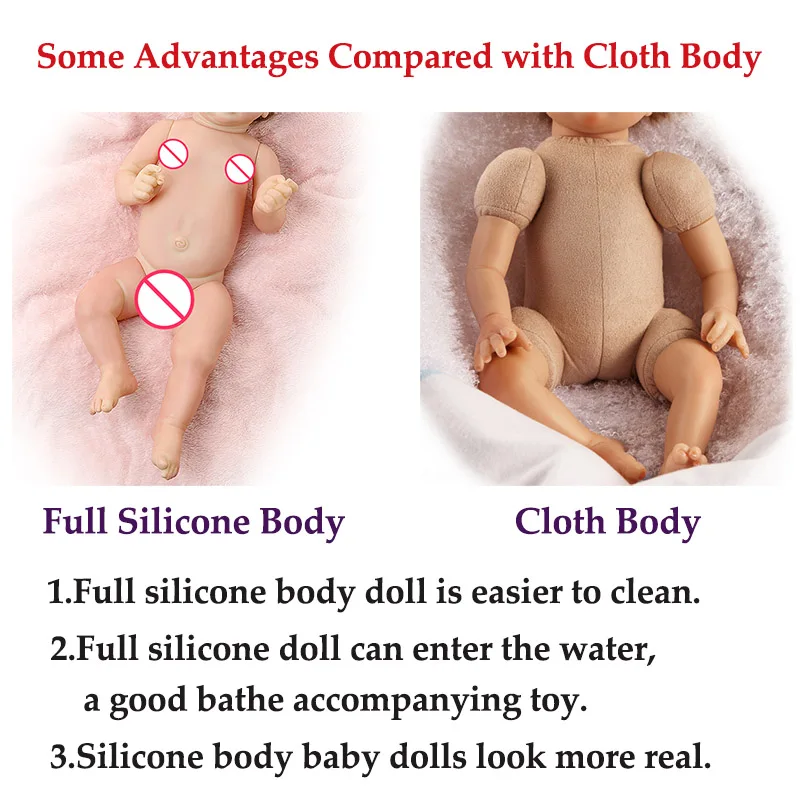 

22Inch Reborn Baby Doll Lifelike Newborn Babies Doll Girl Toy Realistic Reborn Baby Soft Silicone Real Black Baby Kids Gift