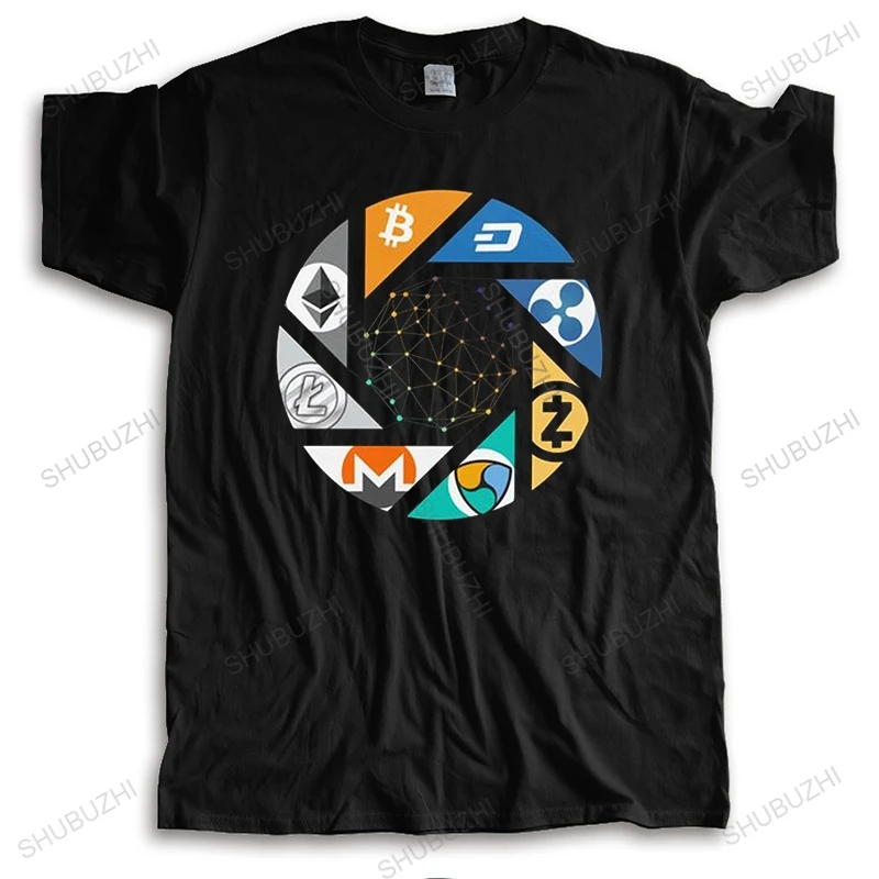 

Men's Bitcoin T Shirt Short-Sleeve Cotton Tshirts Stylish T-shirt Designer Cryptocurrency Crypto Btc Blockchain Geek Tee Top