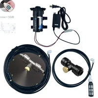 Black 24V Water Spray Electric Diaphragm Slient Pump Kit Portable Automatic 6M-15M Misting Cooling System For Outdoor Irrigation