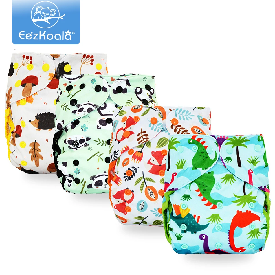 EezKoala-funda de pa&ntilde;al de tela tama&ntilde;o grande XL, lavable, reutilizable, de bolsillo, de tela Real-0
