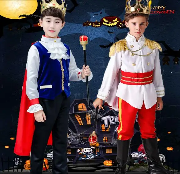 

New Kids Prince King Halloween Fancy Princess dress Boys Carnival Cosplay Costume Birthday Gift Child stage performance Dress