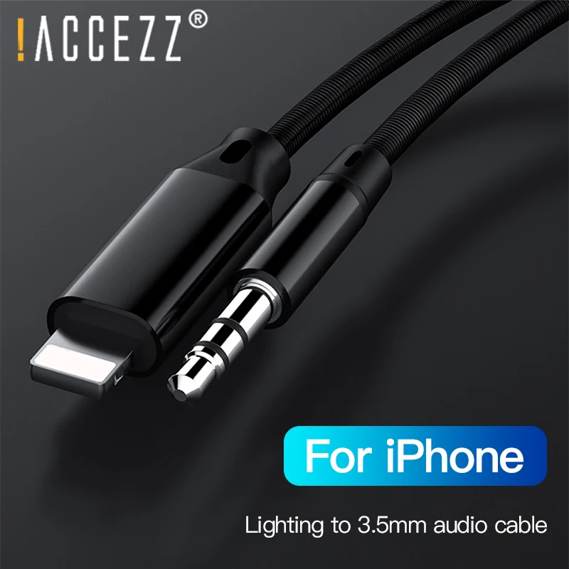 ! ACCEZZ AUX аудио кабель для освещения IPhone 7 8 Plus X XS XR конвертер 3 5 мм разъем