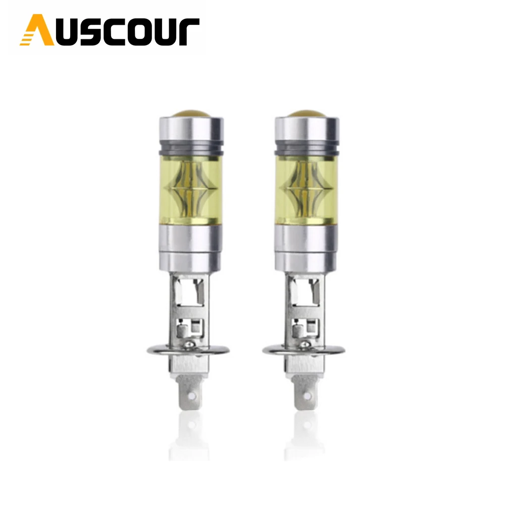 Противотуманный светильник 2 шт. 100 Вт h1 золотисто желтый 3000 К с функцией