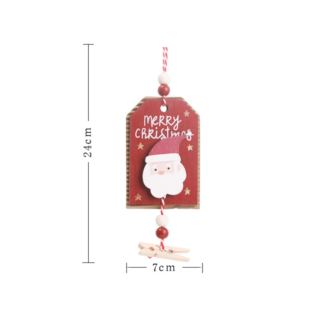 Креативное украшение для рождественской елки расписная деревянная доска