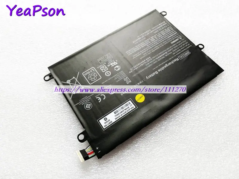 Yeapson 7 В 4020 мАч подлинный SW02XL HSTNN IB7N 859470 1B1 Аккумулятор для ноутбука HP x2 210 G2 ноутбук