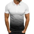Мужская футболка-поло с коротким рукавом, с градиентом