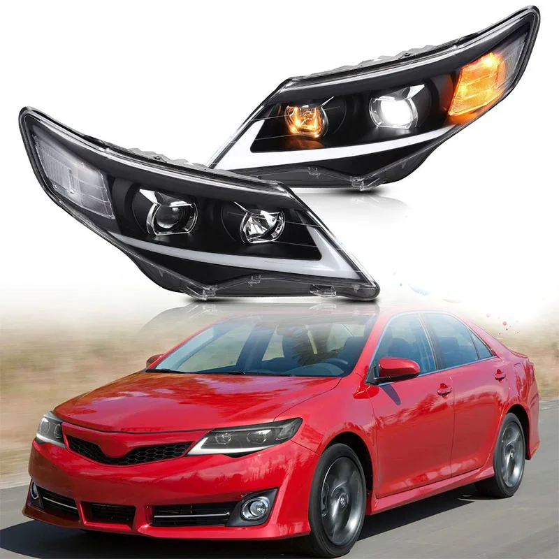 

Headlamp Car Headlights Assembly For Toyota Camry 2012 2013 2014 Headlight With DRL Moving Turn Signal Plug-and-play Car Lights