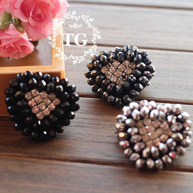 Аппликация для бусин 3D ручной работы 1 шт. 100% Цветочная кружевная нашивка