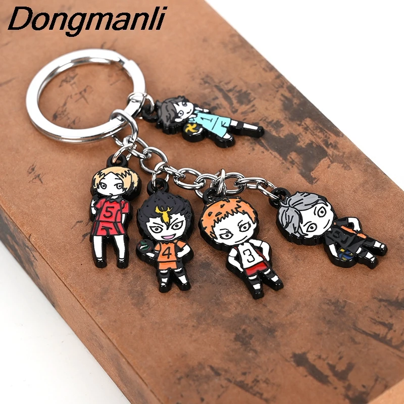 

BG397 Anime Boy Key Rings Cute Cartoon Keychain Anime Pendant Key Holder Car Accessories Gifts