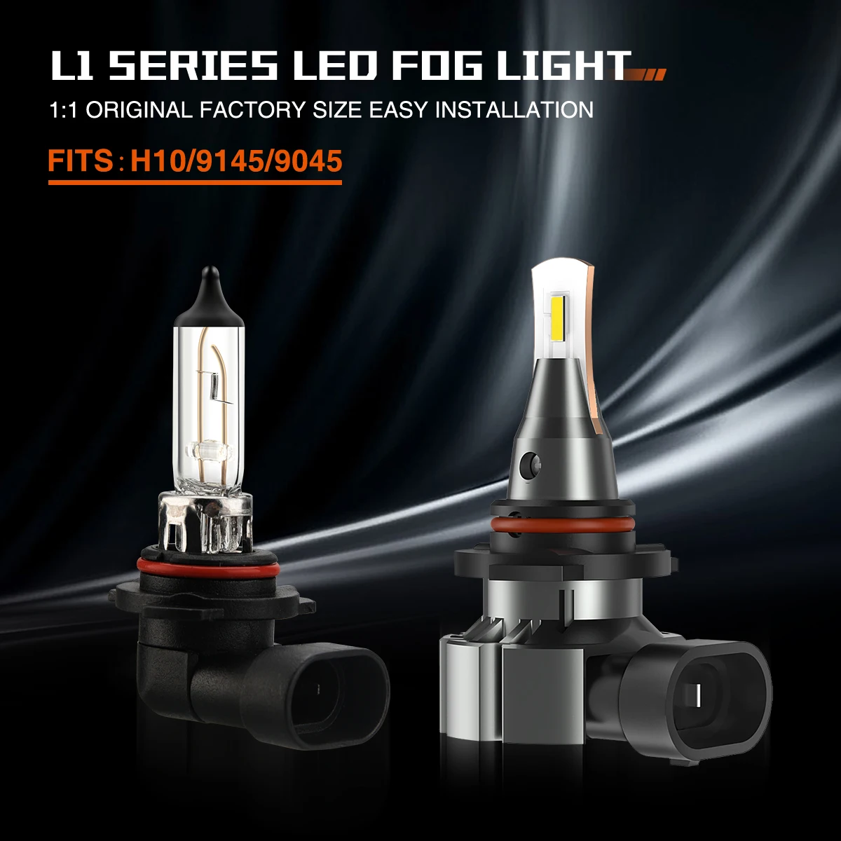 

SEALIGHT Fog Light For H10 9145 9045 High Bright White Light 6500K Car Accessories LED Light Two Pcs