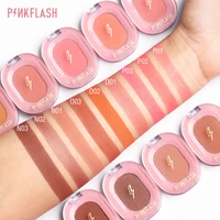 pinkflash 11 colors blush makeup palette mineral powder rouge lasting natural cream cheek tint orange peach pink blush cosmetic