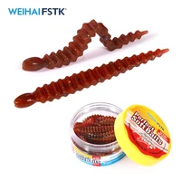 fstk new soft leech worm lures 3inch 7 5cm 2g dropshot bass pike swimbait rigs plastic baits trout worm