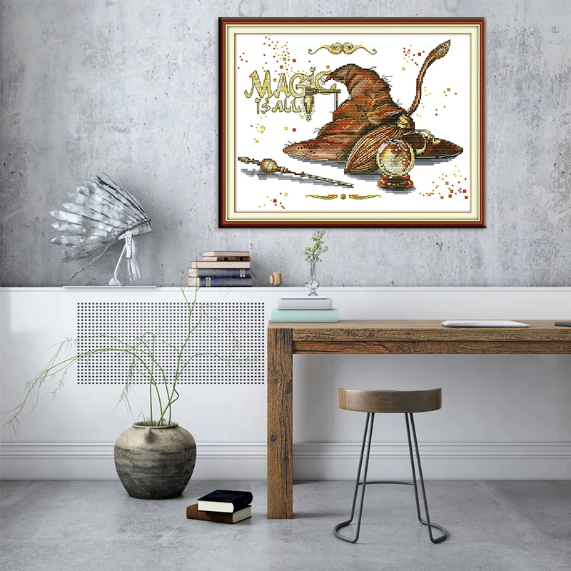 Набор для вышивки крестиком Joy Sunday 11 и 14 карат | Дом сад