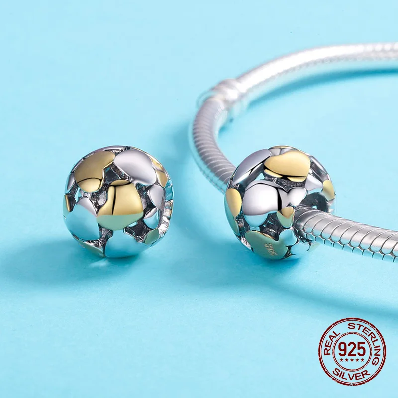 Женский Круглый браслет из серебра 925 пробы с бусинами | Украшения и аксессуары