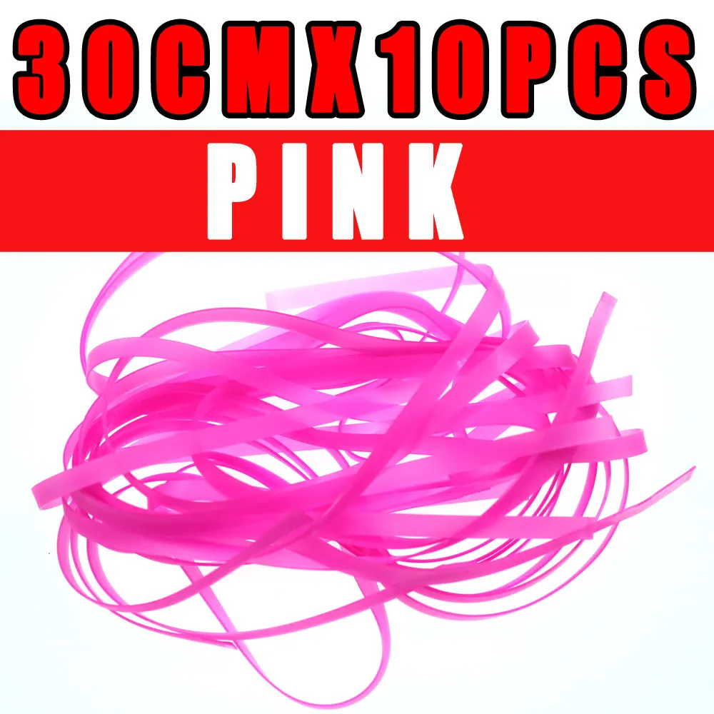 10pcs pink 10 шт./пакет 3 мм х 30 см cadis Fly куколки Нимфа червя тело Обёрточная бумага кожи Caddis личинки/Чешский Нимфа Скад приманки материал для вязания мушек - Цвет: 10pcs pink