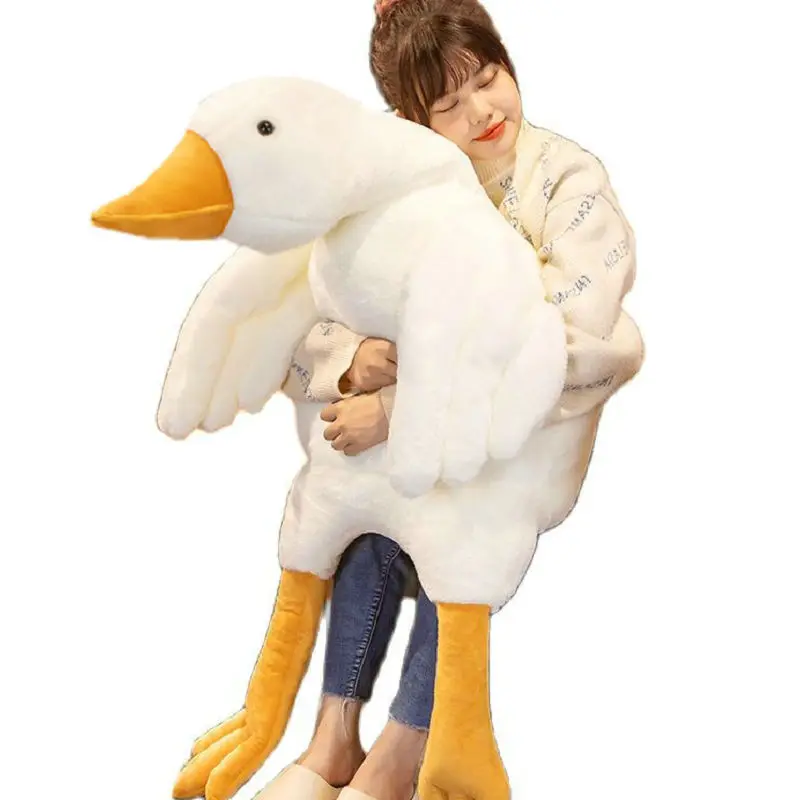 

Giant Lifelike White Duck Plush Toy Stuffed Big Hug Duck Plushie Grey Bird Baby Cuddly Toy Bed Pillow Cushion Xmas Gift For Boy