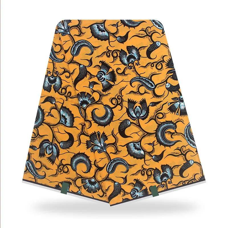 Африканские цветы ткань с принтом в виде воска Анкары стандарта 6 ярдов