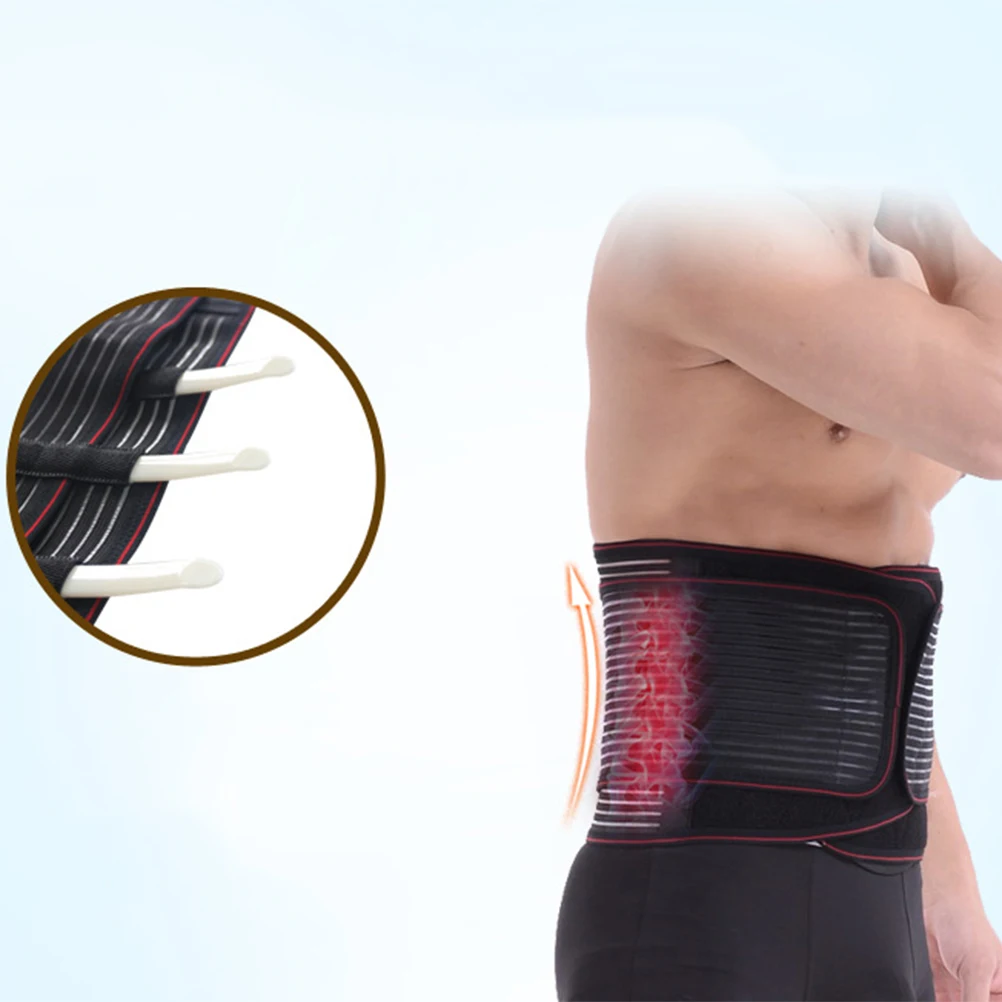 

1pc Waist Supporter Portable Breathable Self-heating Lumbar Support Belt Waist Protection Back Brace for Women