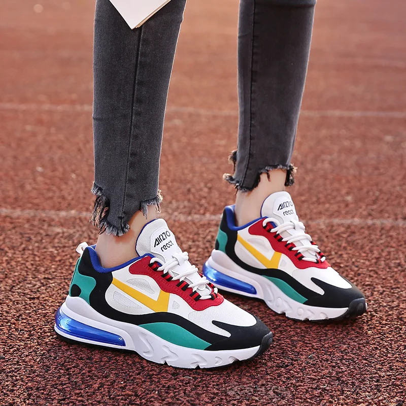 

HKXN 2020 Spring New Style Women Shoes Students Daddy Shoes Sports Shoes Breathable Color Matching Women' Sneakers Y2