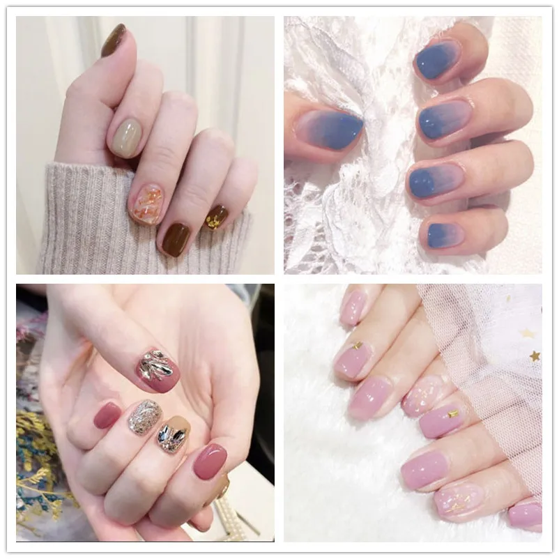 14 наконечников/лист декоративные наклейки для ногтевого дизайна самоклеящиеся