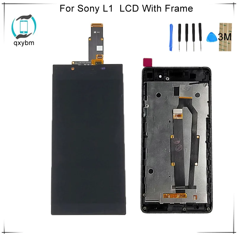 5 дюймовый ЖК для Sony Xperia L1 G3312 G3311 дисплей с сенсорным экраном рамкой дигитайзер в