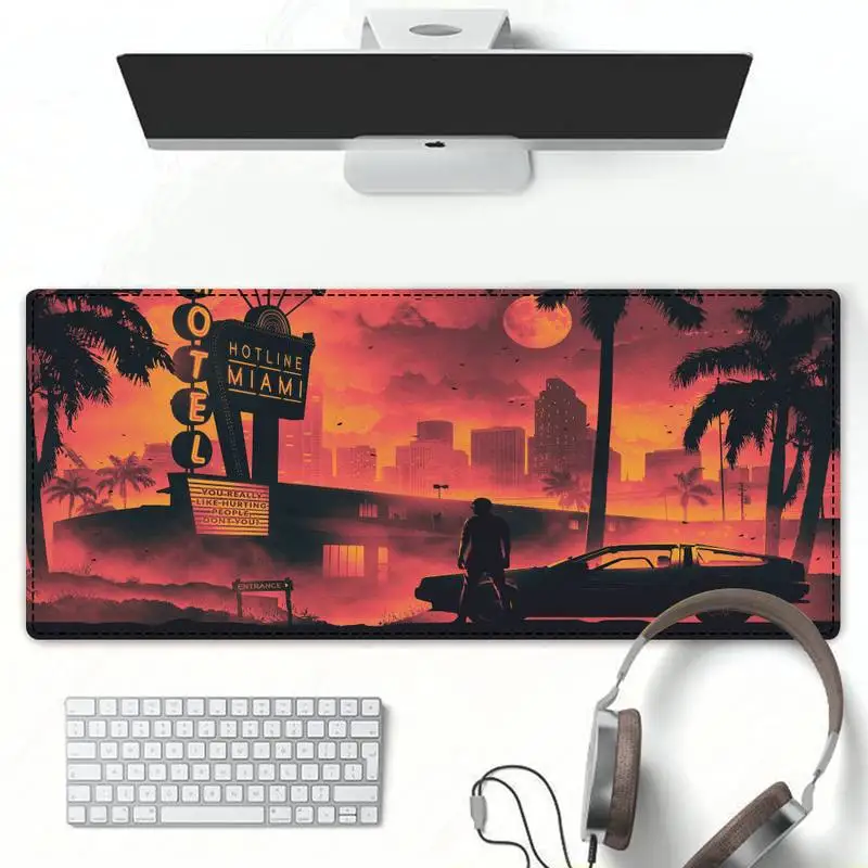 

Funny Hotline Miami Gaming Mouse Pad Gaming MousePad Large Big Mouse Mat Desktop Mat Computer Mouse pad For Overwatch
