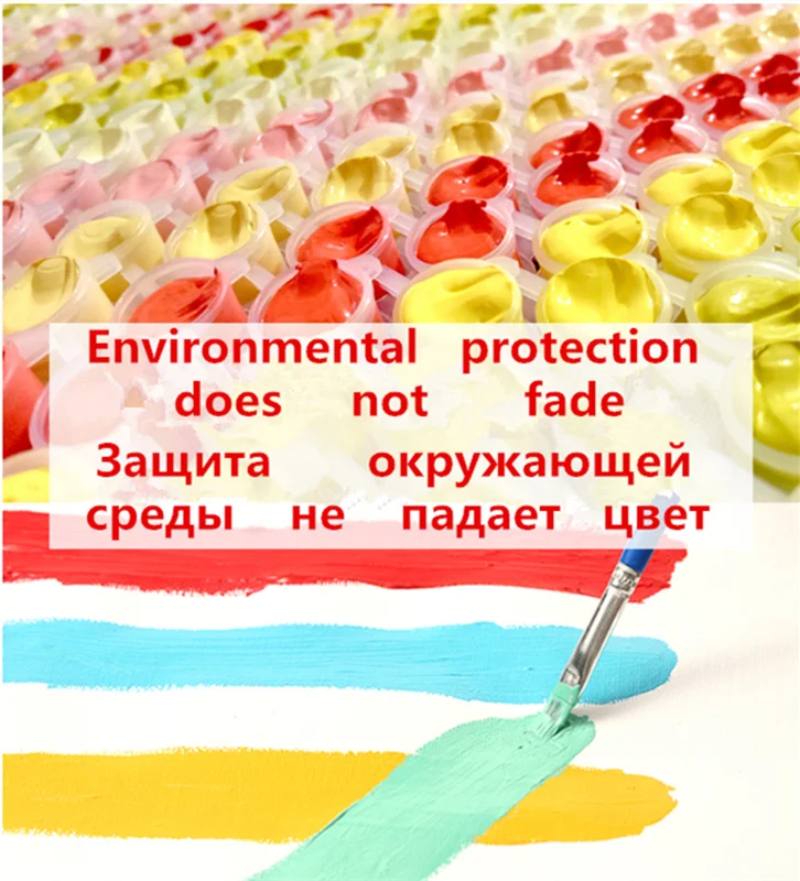 Сделай Сам по цифровому с изображением кота отражение Тигра живопись цифровая Современная Настенная живопись холст Свадебные домашние декорации уникальный подарок