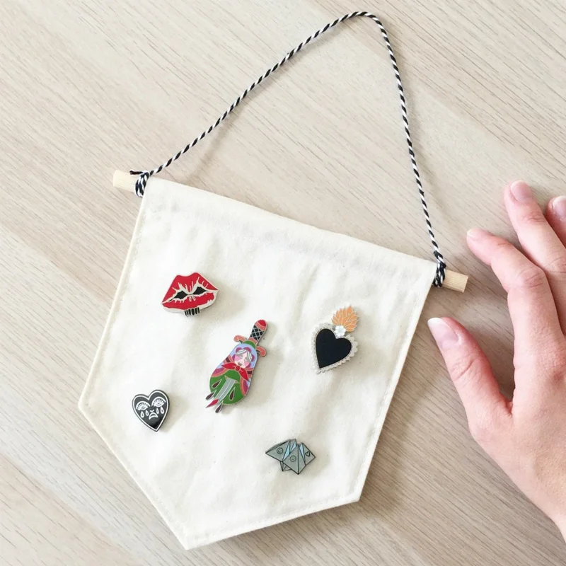 Хлопковый баннер значки пуговицы лацканы коллекция аксессуары для украшения