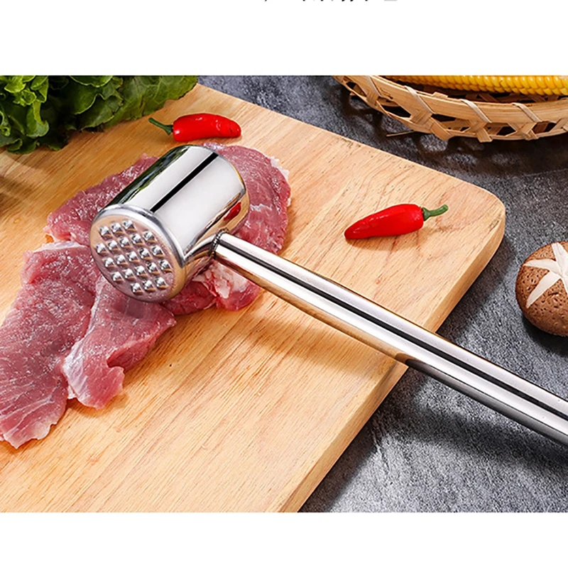

Stainless Steel Meat Tenderizer Manual Steak Hammer Meat Mallet for Home Kitchen Kitchen Gadgets Multifunction Meat Hammer
