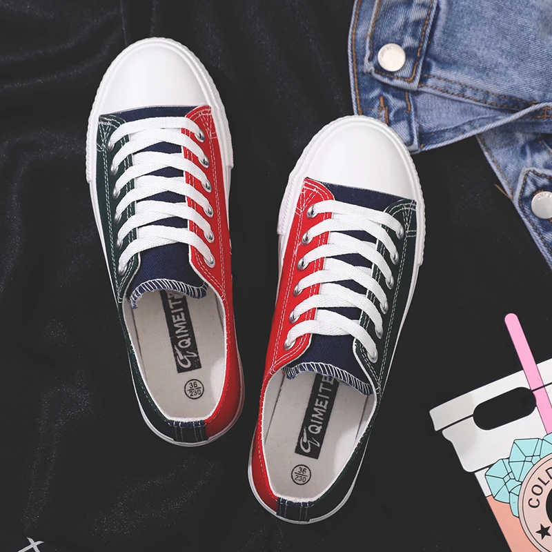 

2021 Spring New Canvas Shoes Sor Men And Women Students Canvas Shoes Korean Wild Flat Shoes Casual Shoes Female Skateboard Shoes