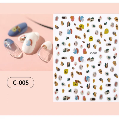 005 1 лист стикеры 3D на ногти Nail Art яркие красочные в форме радуги ногти наклейки для ногтей наклейки украшения Маникюр Z0214 - Цвет: 005