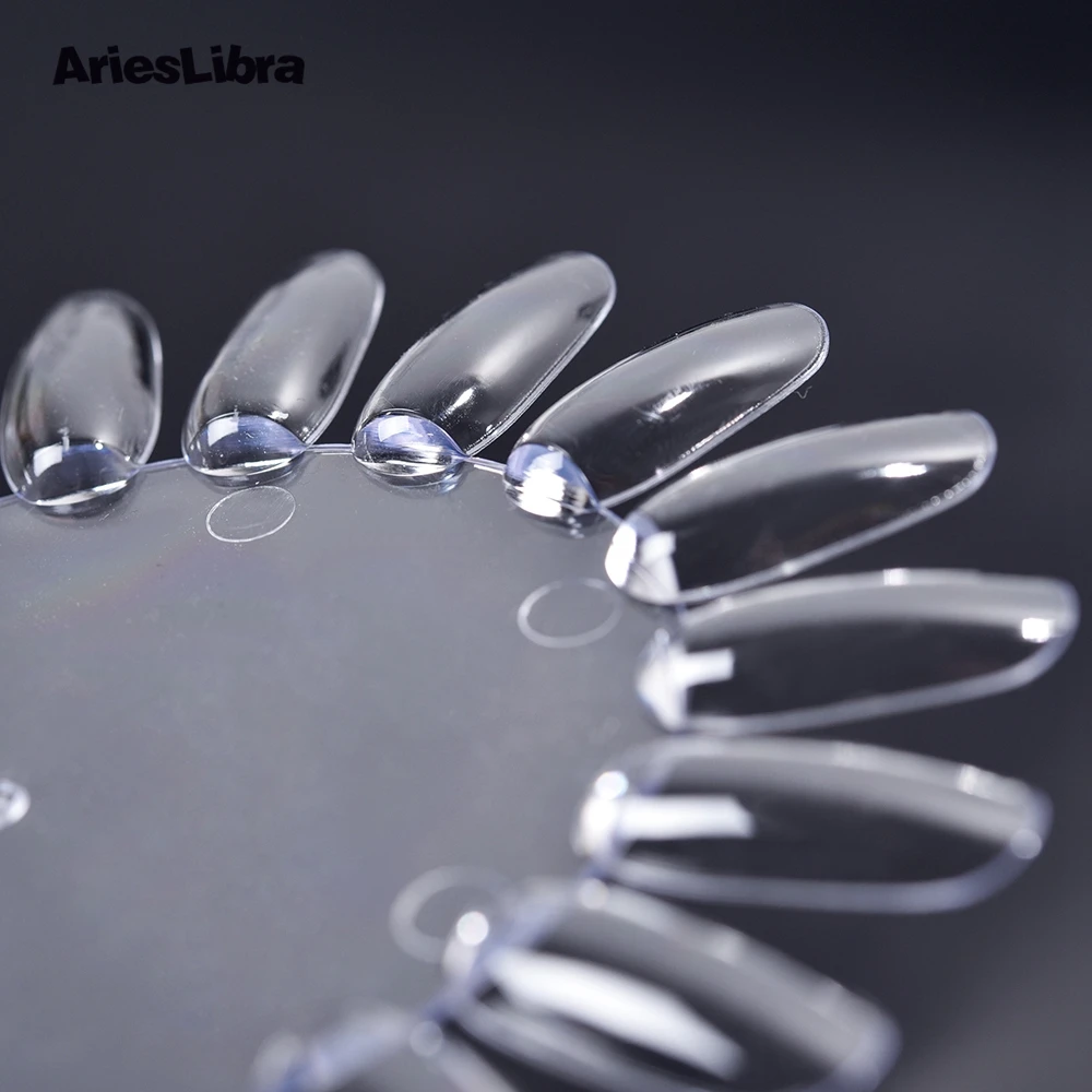 AriesLibra Oval Nail Display Chart Wheels 20 Tips Trainers Practice holder Plastic Art nail polish organizer | Красота и здоровье