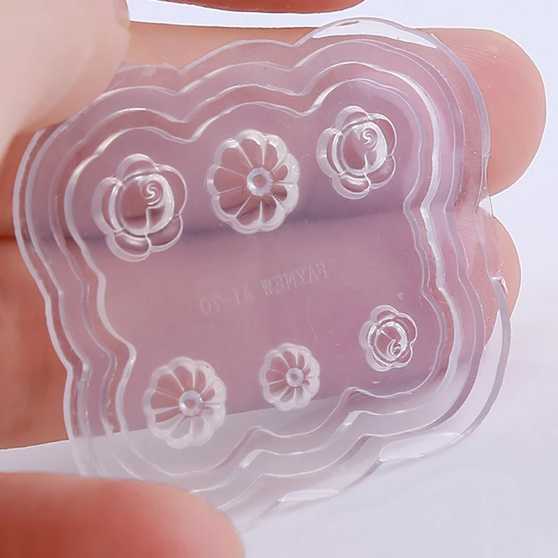 1PC Nail Art Silicone Mold Fashion Flower Daisy Pattern 3D Leaves Books Form UV Gel Design Manicure Accessory Tool | Красота и