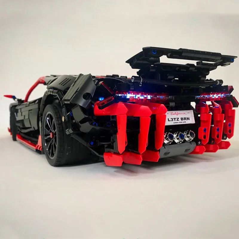 Спортивный автомобиль 100th юбилей издание центенарио MOC-12560 RC двигатель мощность Функция автомобиль Fit строительный блок кирпичи модель