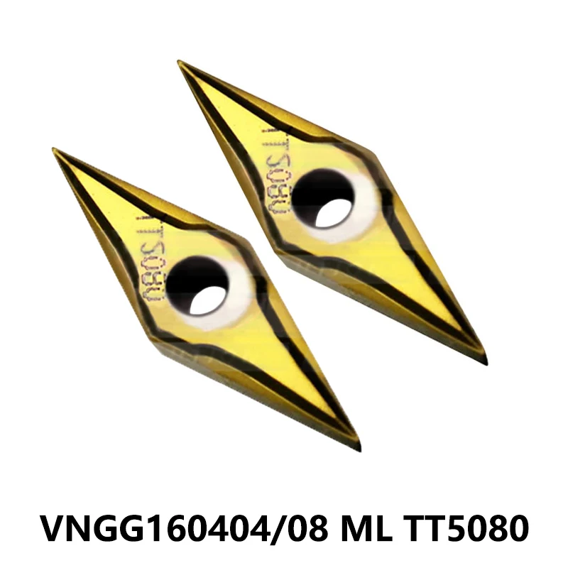 

100% Original VNGG 160404 160408 VNGG160404 ML VNGG160408 ML TT5080 Carbide Inserts Lathe Cutter Turning Tool VNGG1604