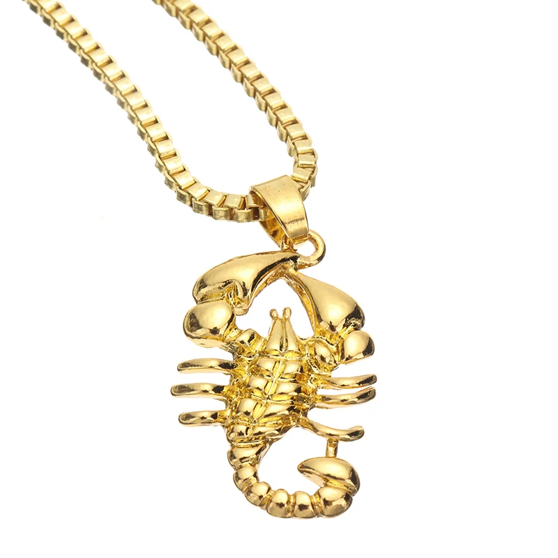 Мужская винтажная подвеска в стиле панк с золотым покрытием цепочка для свитера