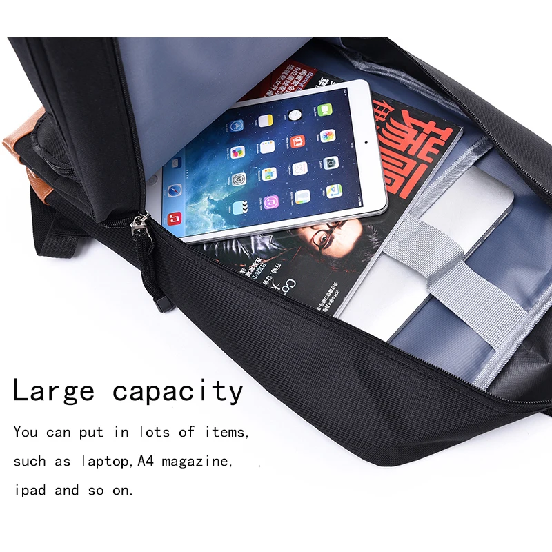 

Anime Backpack Print Attack on Titan Daily Backpack Students School Bag Men Causal Travel Laptop Backpack Mochila Para Hombre