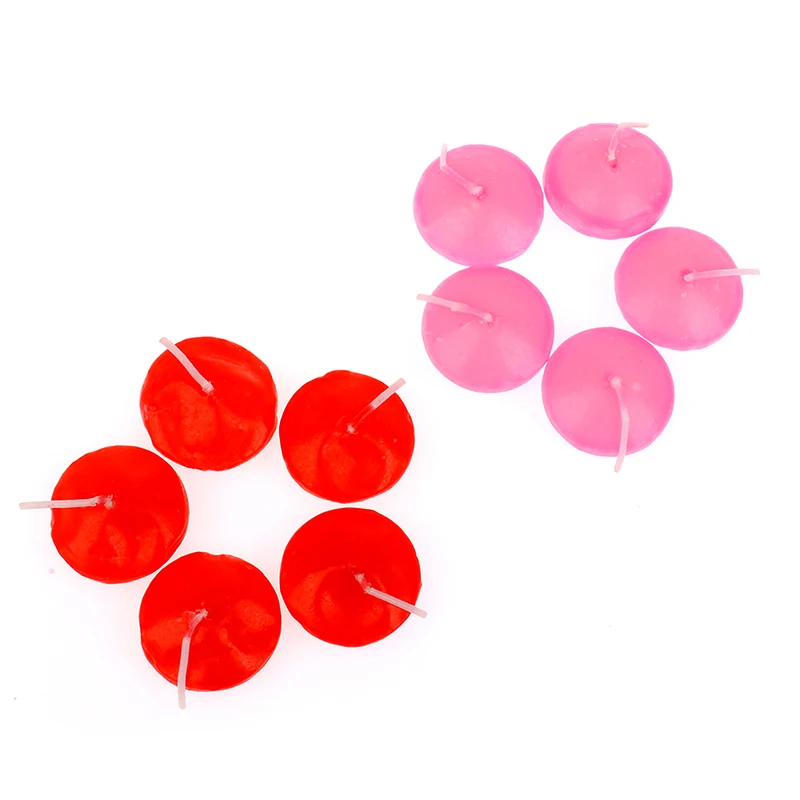 10 искусственных мини-плавающих свечей неароматическое романтическое украшение