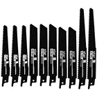 10 шт. лезвие пилы для сабельной пилы, лобзик пилы для резки дерева, металла, ПВХ трубы, электроинструменты, аксессуары