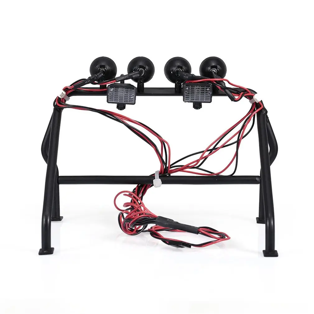 

Metal Roll Cage Bucket with 6 LED Lights for 1/10 RC Crawler Axial SCX10 D90 Tamiya CC01 Rolling Cage Bucket With 6 LED Lights