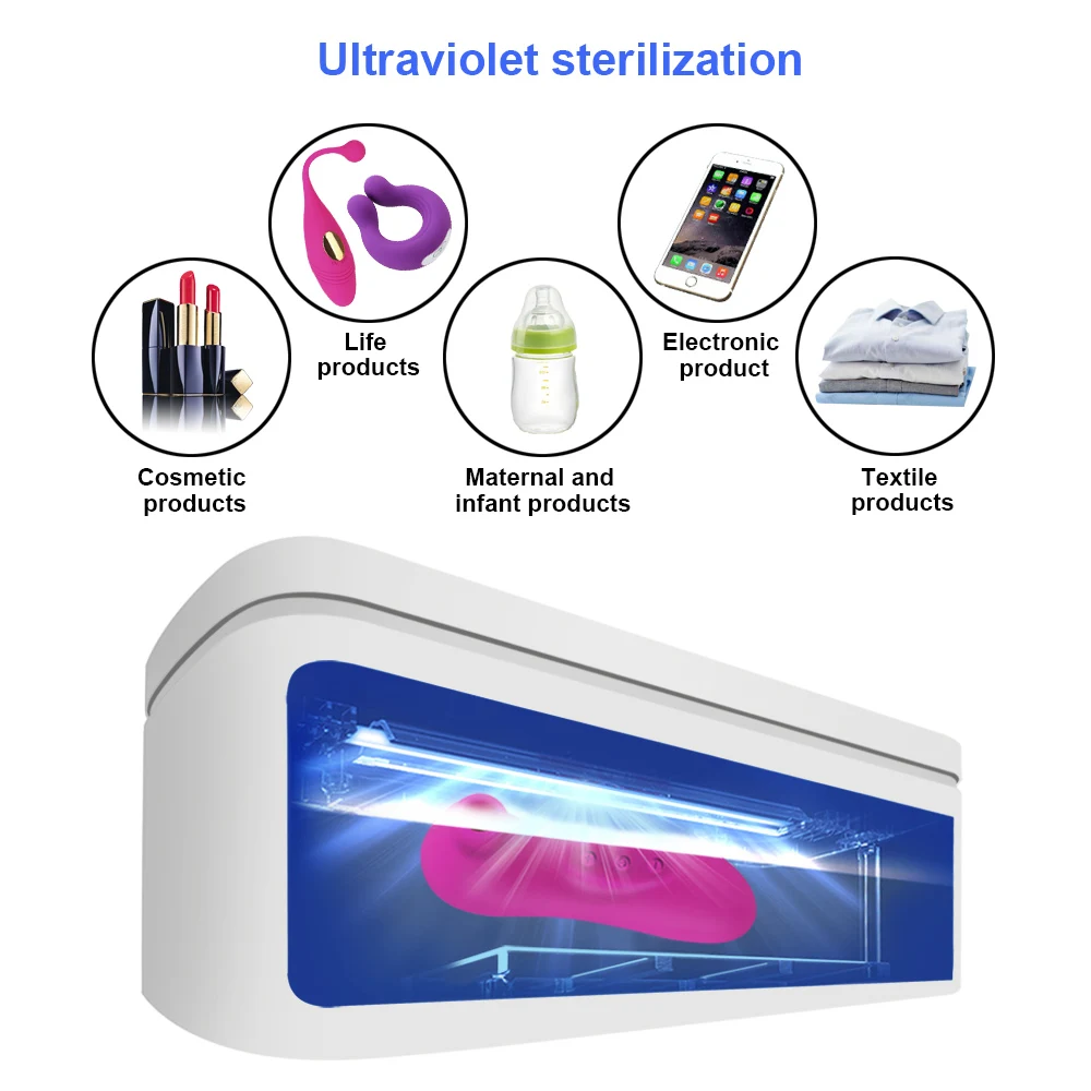 Коробка для хранения УФ-дезинфекции вибратор фаллоимитатор Стерилизация и