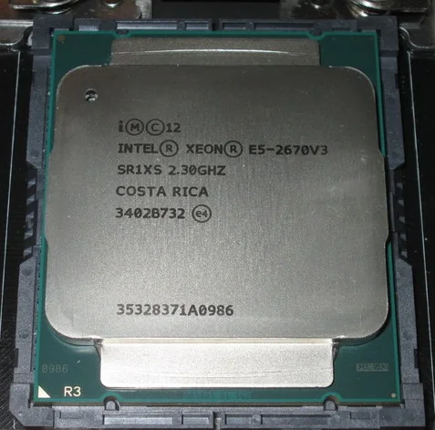 Процессор Intel E5 2670 V3 2 3 ГГц 30 Мб 12 ядер 120 Вт разъем LGA 2011 SR1XS V3|Процессоры| |
