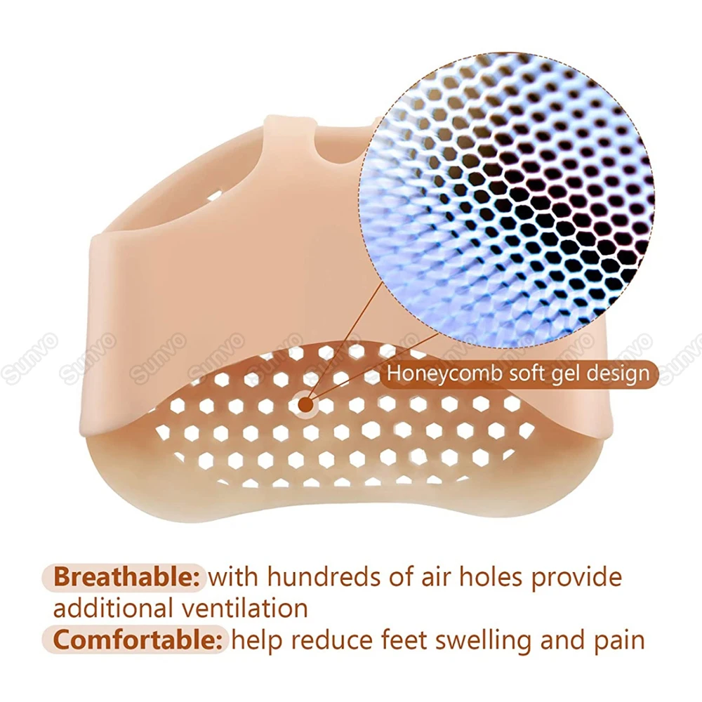 Insoles Forefoot Pads for Women High Heel Shoes Foot Blister Care Toes Insert Pad Silicone Gel Insole Pain Relief Dropshipping