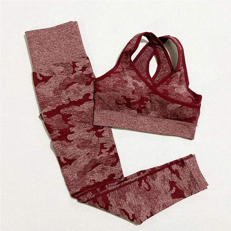 Комплект спортивной одежды из двух предметов камуфляжный комплект для женщин