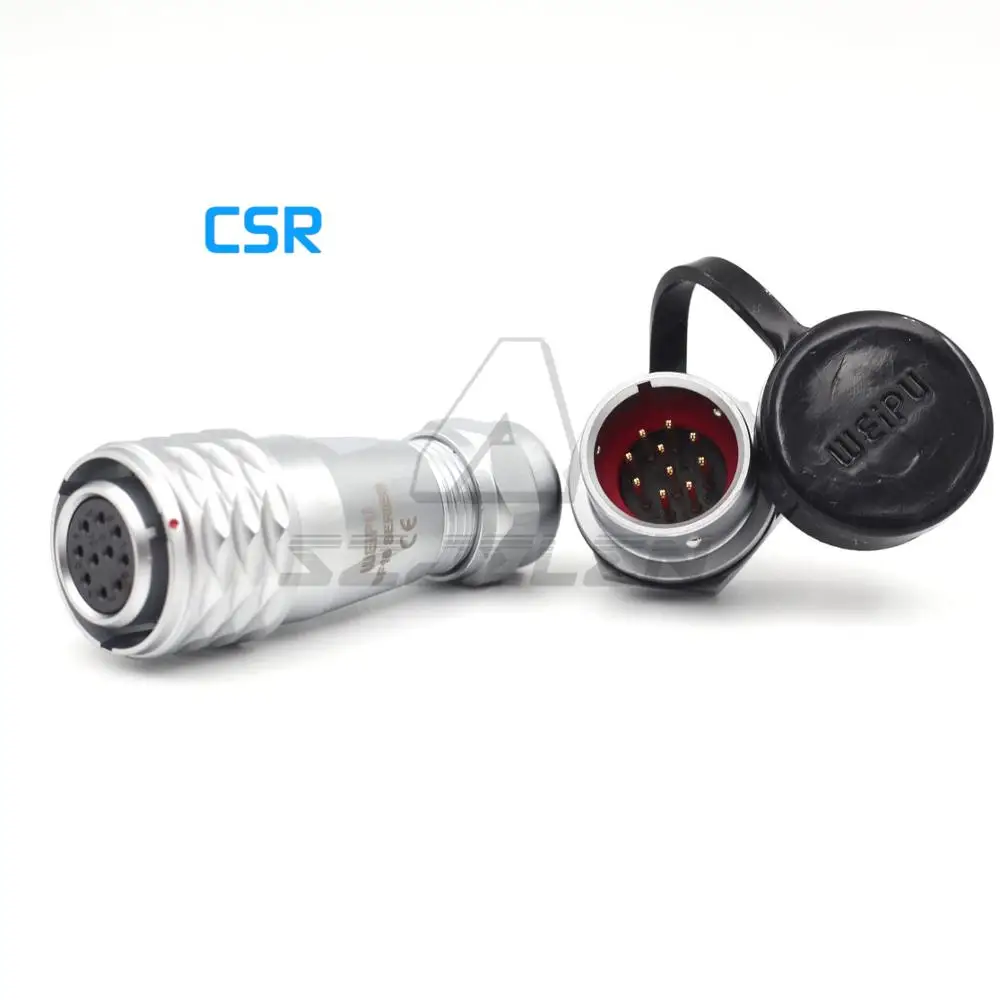 WEIPU серия SF16, 10-контактный водонепроницаемый разъем, штекер и штекер, IP68 механический кабель питания