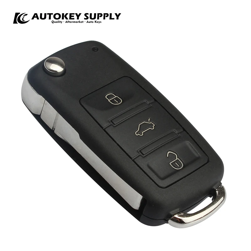 

FORVW A8 3+1 Buttons Remote Flip Key Shell AKVWF103