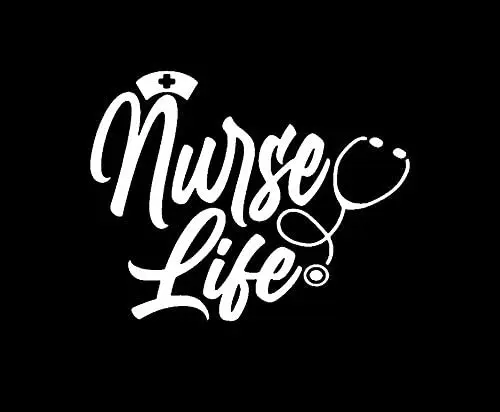 

15*15cm Legacy Innovations LLI Nurse Life Stethoscope Cap| Decal Vinyl Sticker | Cars Trucks Vans Walls Laptop | White